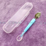 2-Way Fruit Puree Spoon For Baby Feeding - Turquoise