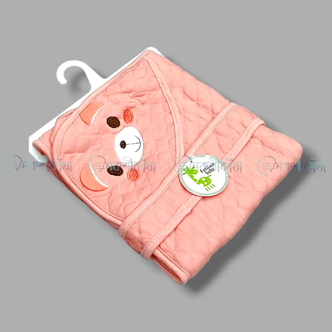 Premium Cotton Baby Hooded Towel/Cap Towel/Receiving Blanket - Image 2