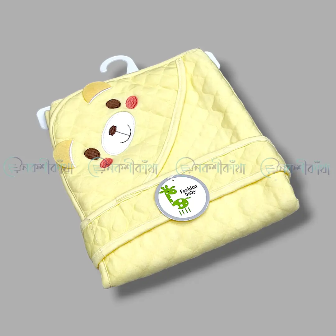 Premium Cotton Baby Hooded Towel/Cap Towel/Receiving Blanket - Image 3