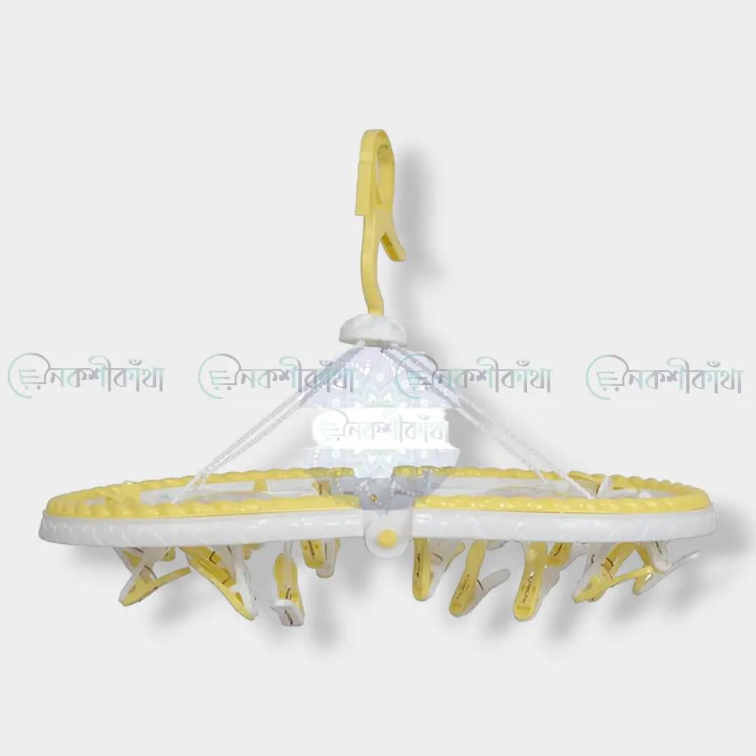 Baby Clothes Drying Folding Hanger (China) - 28 Clip - Image 3
