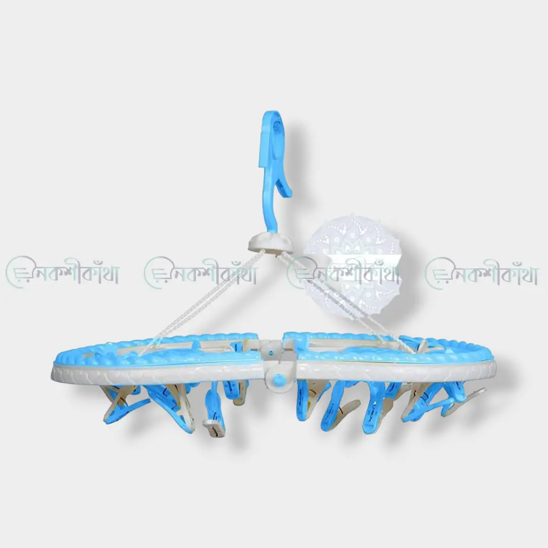 Baby Clothes Drying Folding Hanger (China) - 28 Clip - Image 6