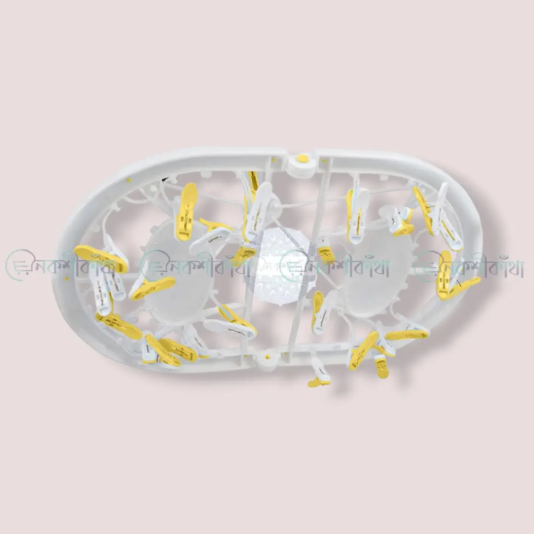 Baby Clothes Drying Folding Hanger (China) - 28 Clip - Image 4