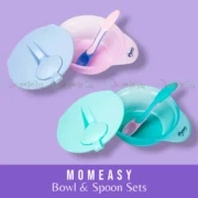 Momeasy Baby Feeding Bowl With Heat Sensing Spoon Paste