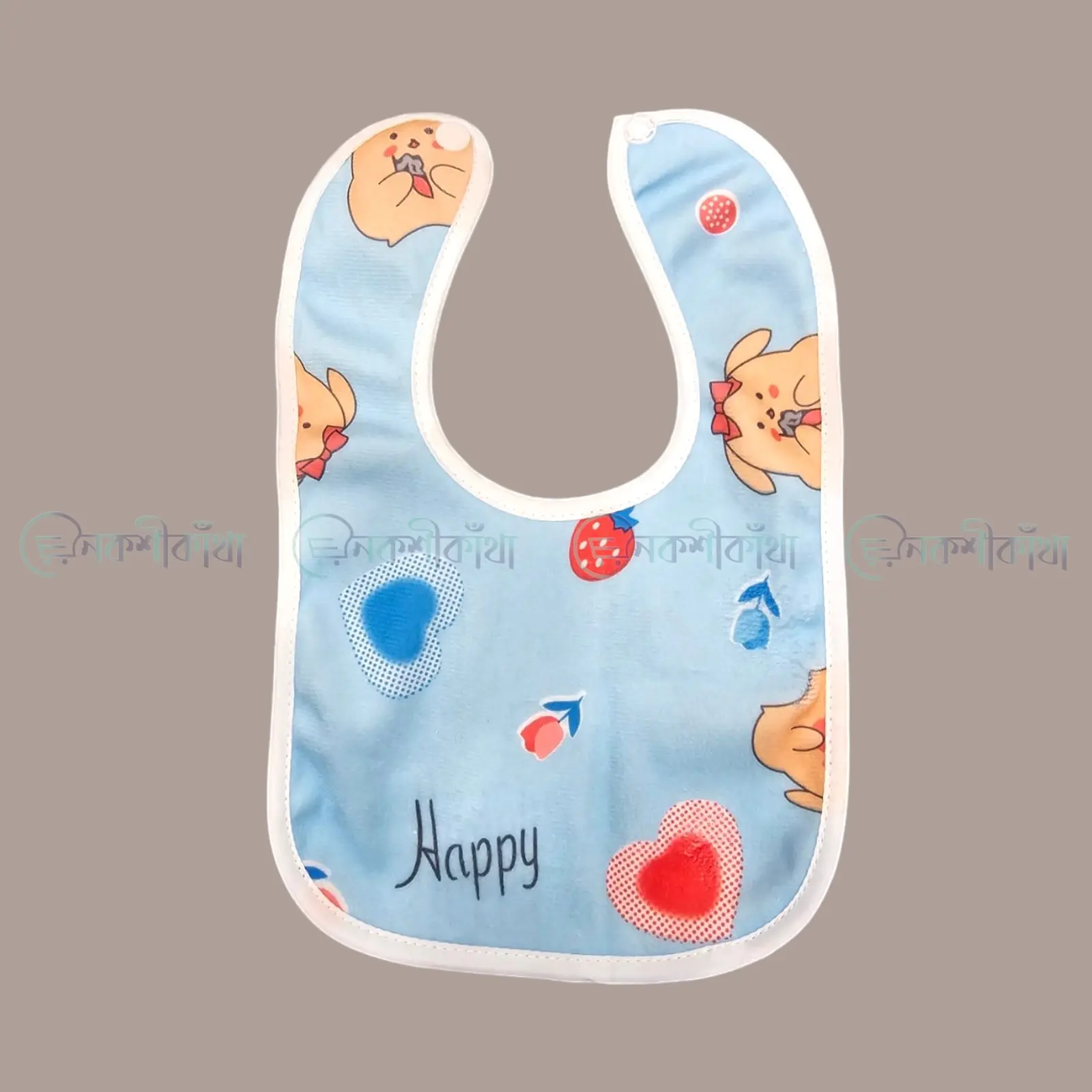 Fashionable Velvet Baby Bib - 11*7 inch - Image 2