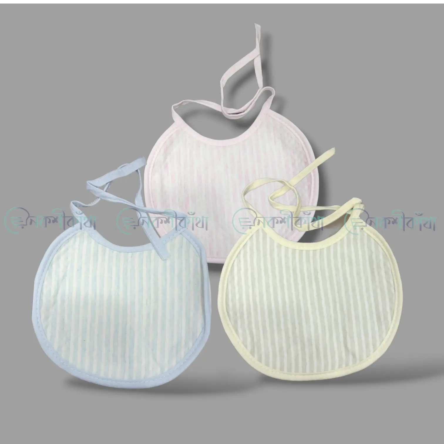 Baby Bib Cotton Knot Closure - FT03 - Image 4