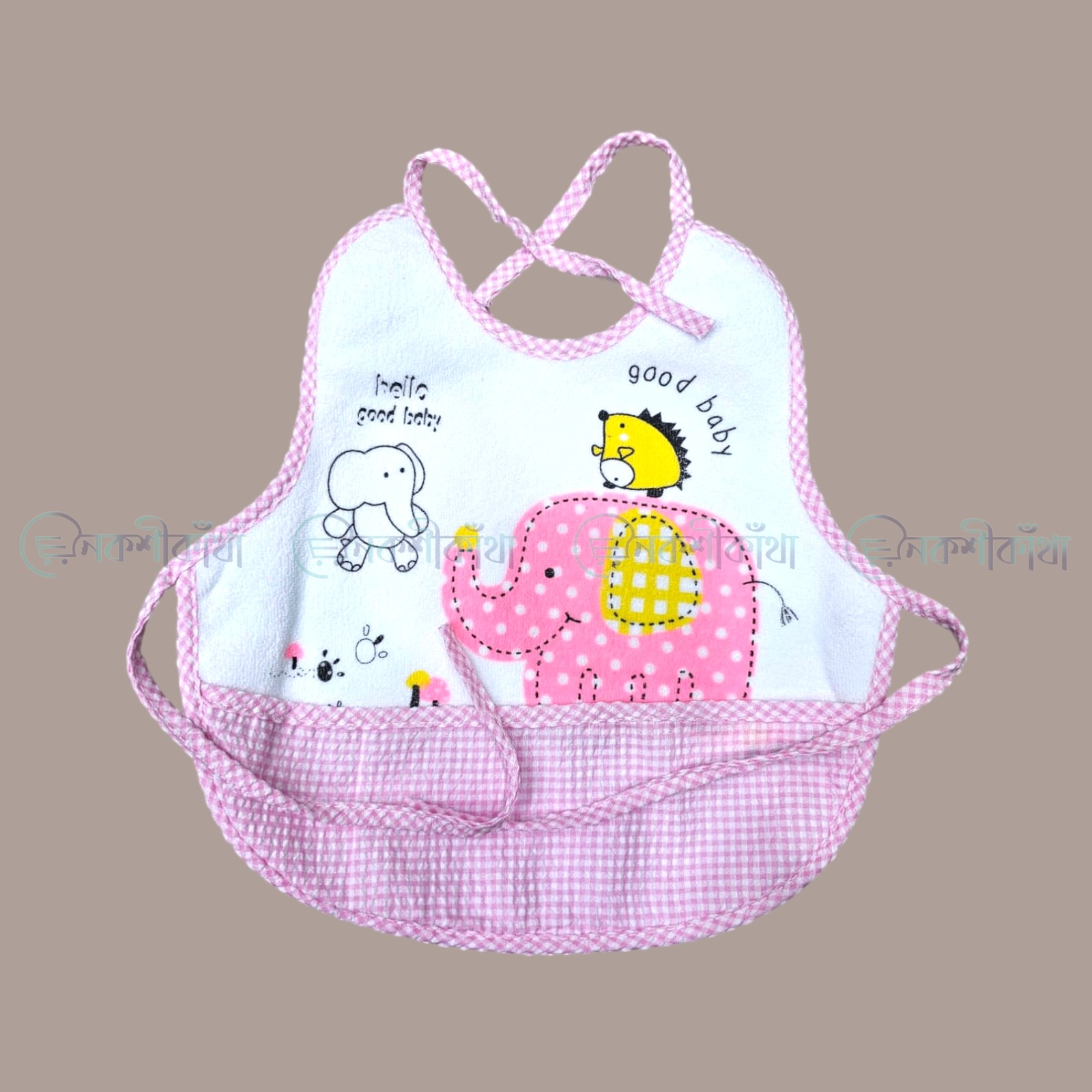 Premium Baby Bib Cotton Knot Closure - Image 3