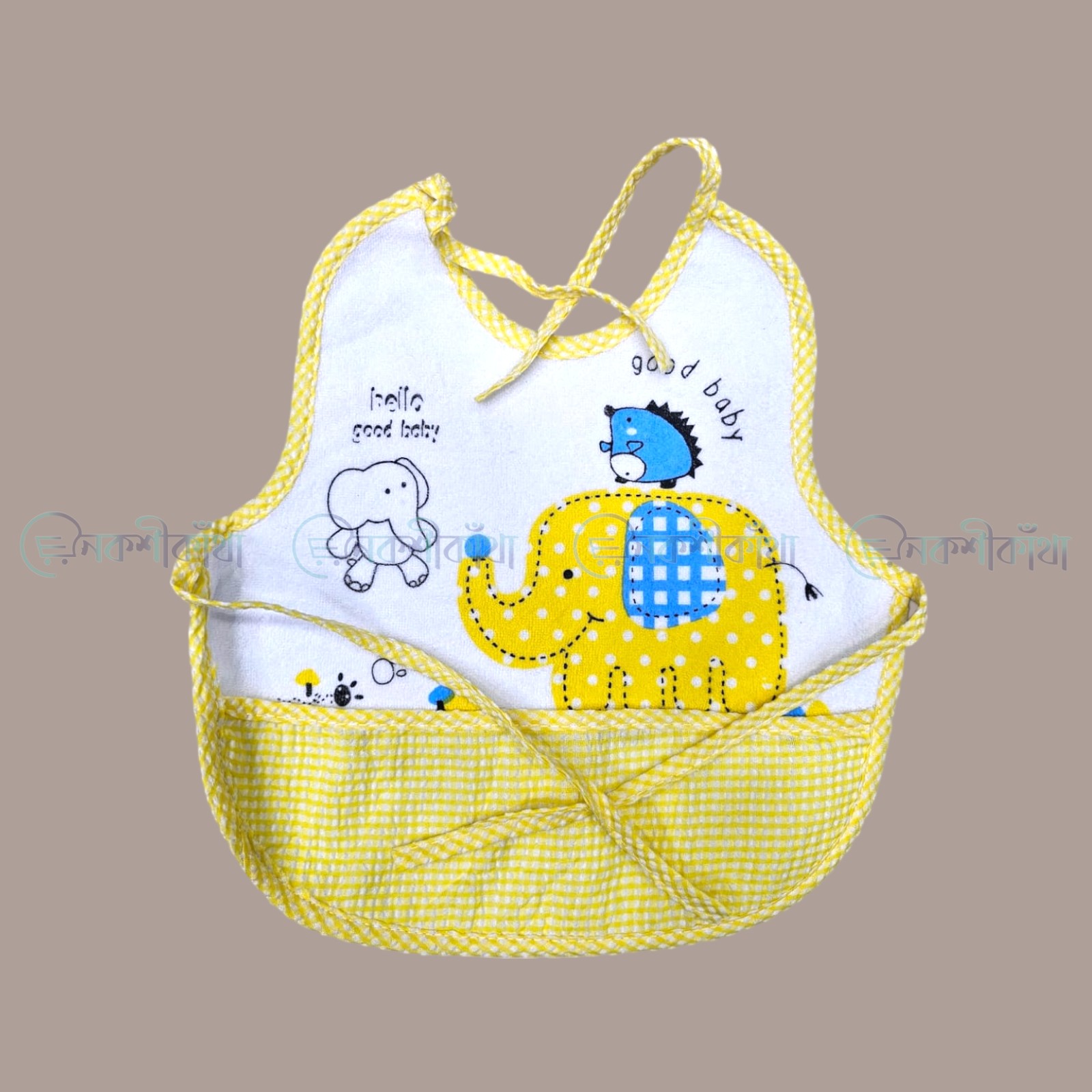 Premium Baby Bib Cotton Knot Closure - Image 2