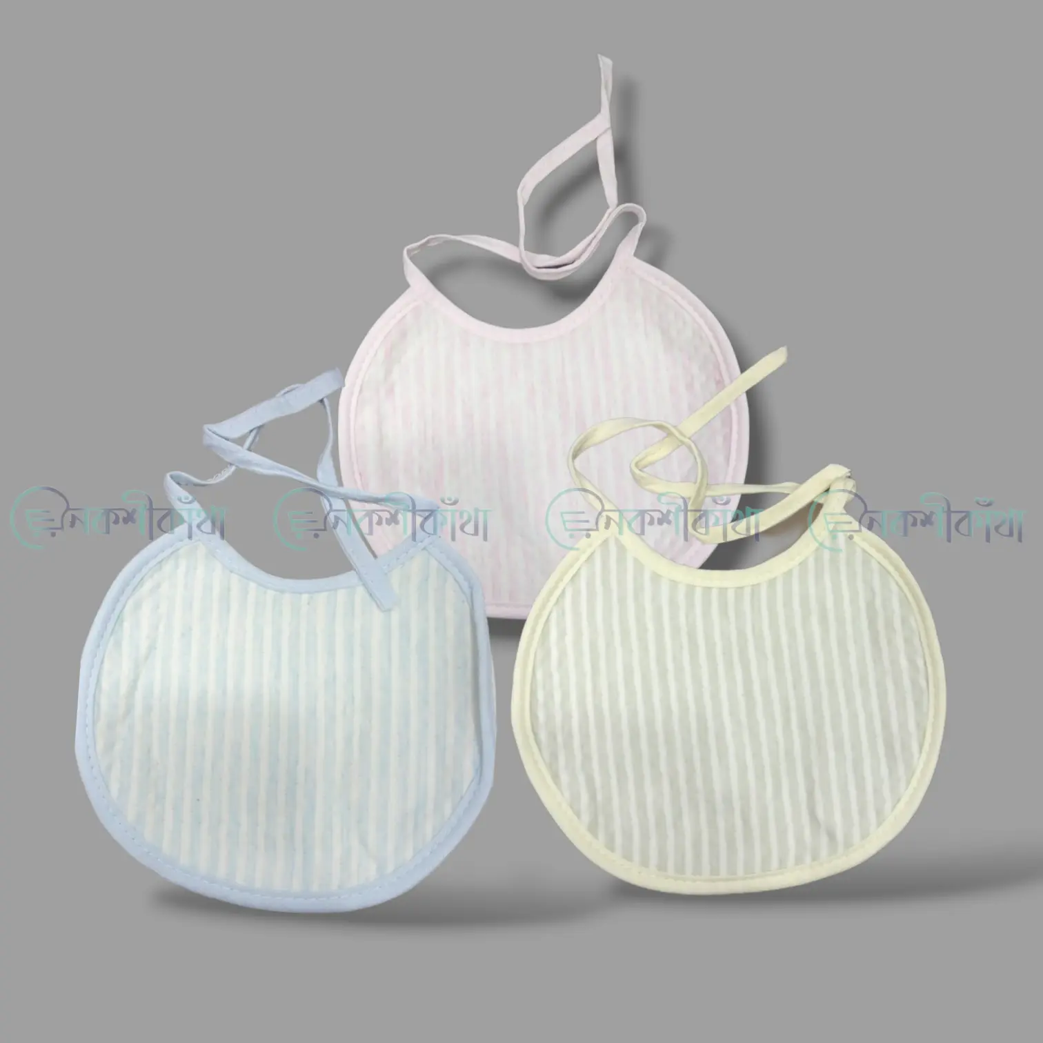 Baby Bib Cotton Knot Closure - FT03 - Image 3