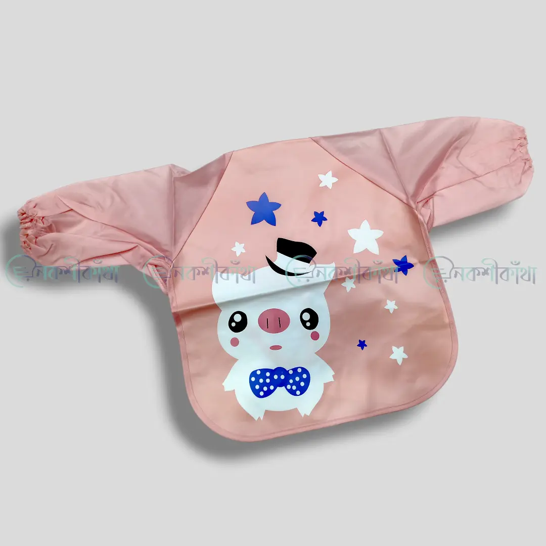 Waterproof Long Sleeve Bib Apron Lovely Cute Cartoon Bibs - Image 11