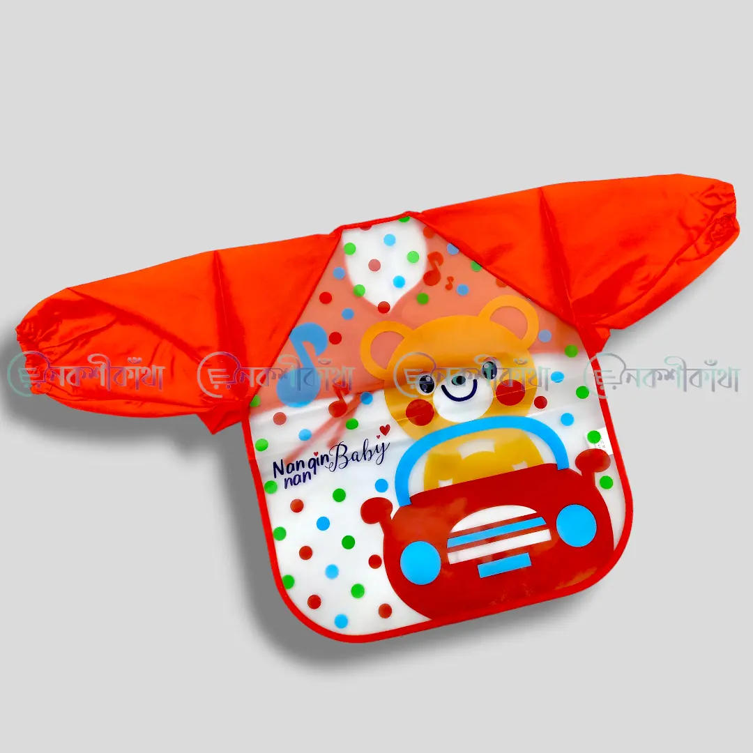 Waterproof Long Sleeve Bib Apron Lovely Cute Cartoon Bibs - Image 9