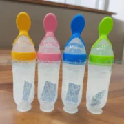 Silicone Spoon Feeder Weaning Bottle 90ml