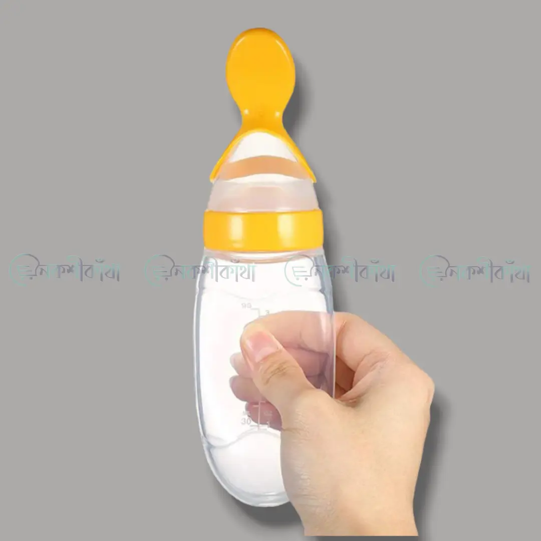Silicone Spoon Feeder Weaning Bottle 90ml - Image 6