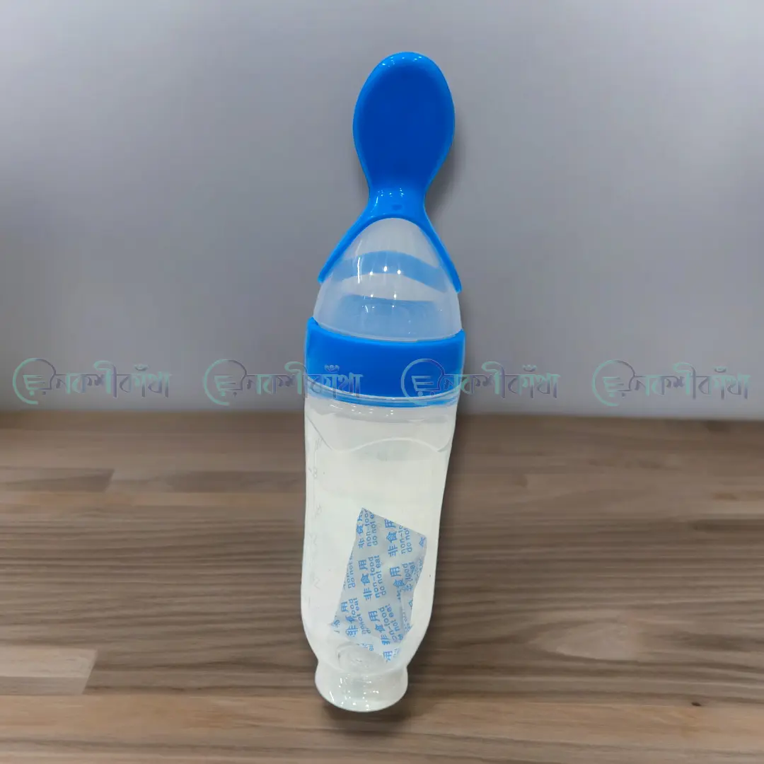 Silicone Spoon Feeder Weaning Bottle 90ml - Image 4