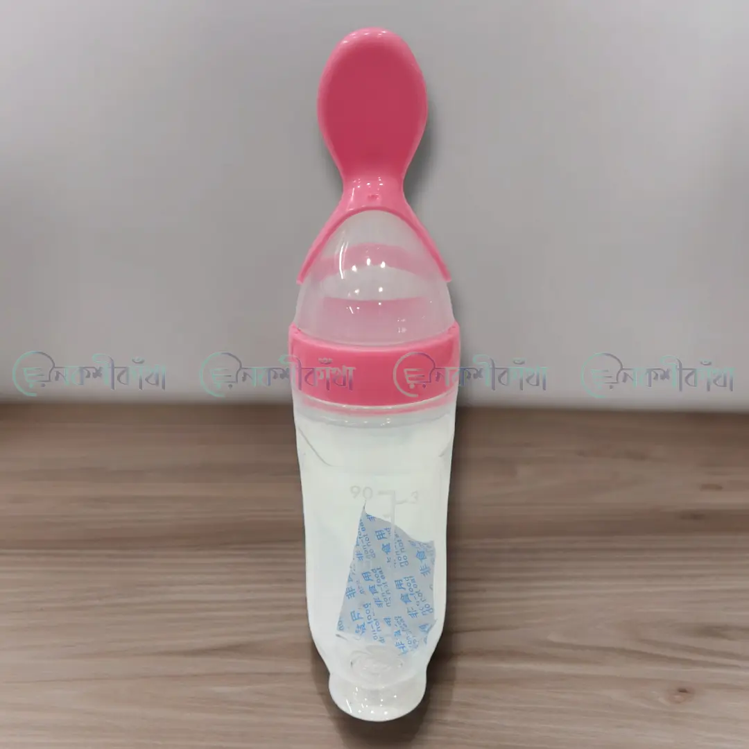 Silicone Spoon Feeder Weaning Bottle 90ml - Image 3