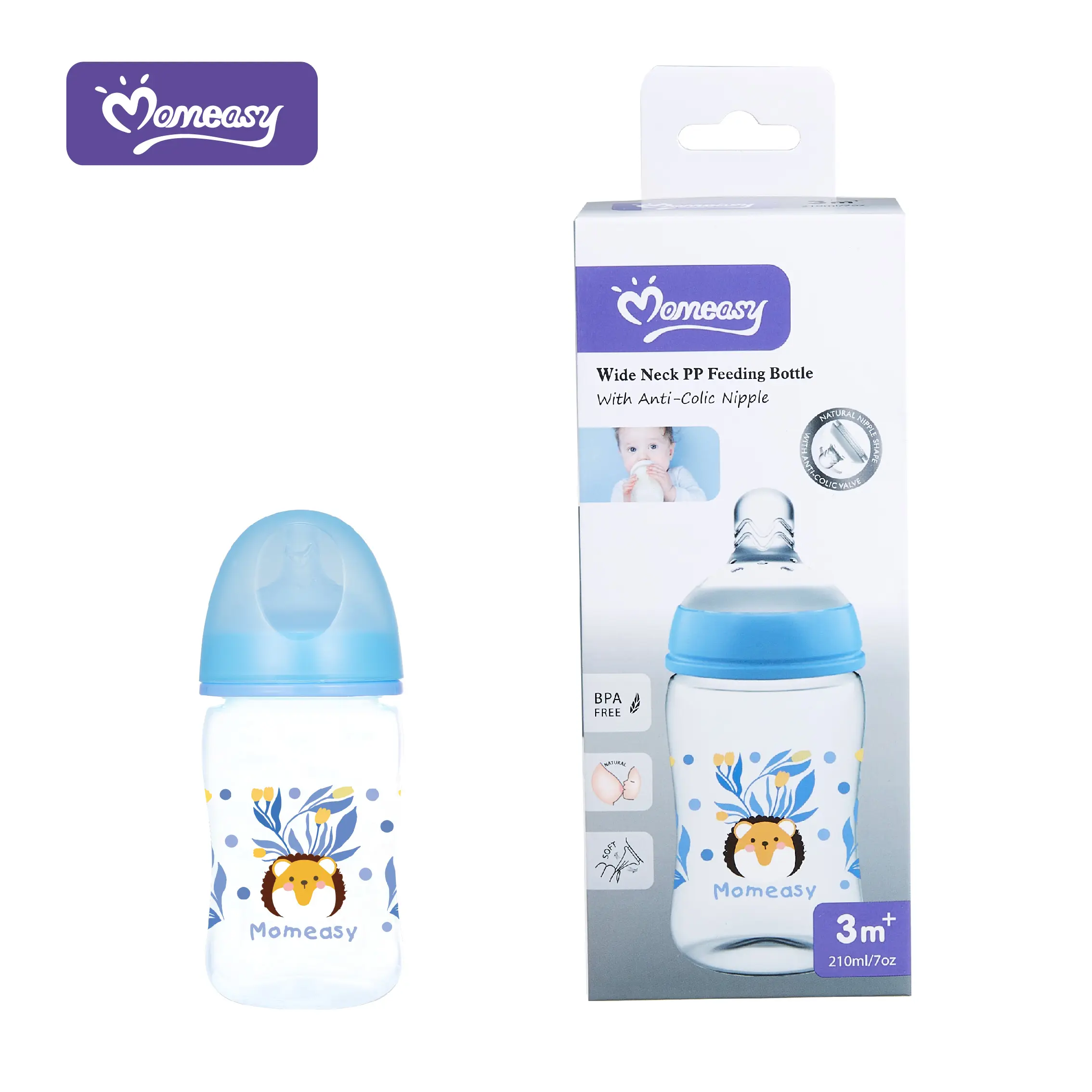 Momeasy 210mL Wide Neck Bottle | BPA Free & Anti-Colic - Image 5