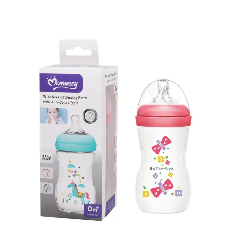Momeasy 330mL Wide Neck Bottle | BPA Free & Anti-Colic - Image 2