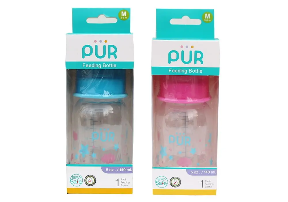 PUR Feeding Bottle 140mL – BPA Safe, Soft & Reliable - Image 3