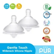 Pur Wide Neck Nipple | Gentle Touch | BPA Free | Pro-Flo Tech