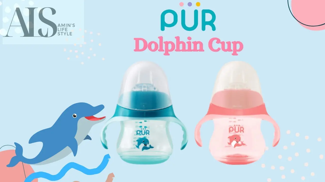 PUR Dolphin Cup 230ml | Anti-Leak | Soft Spout | BPA Free