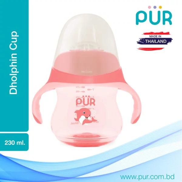 PUR Dolphin Cup 230ml | Anti-Leak | Soft Spout | BPA Free - Image 3