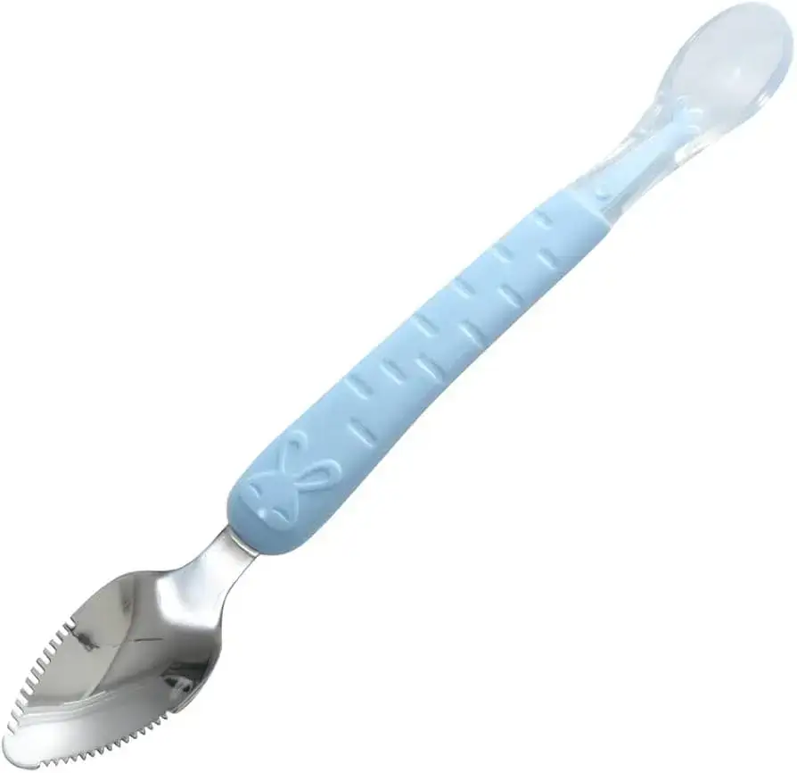 2-Way Baby Spoon (Blue) | Dual Head Spoon for Easy Feeding