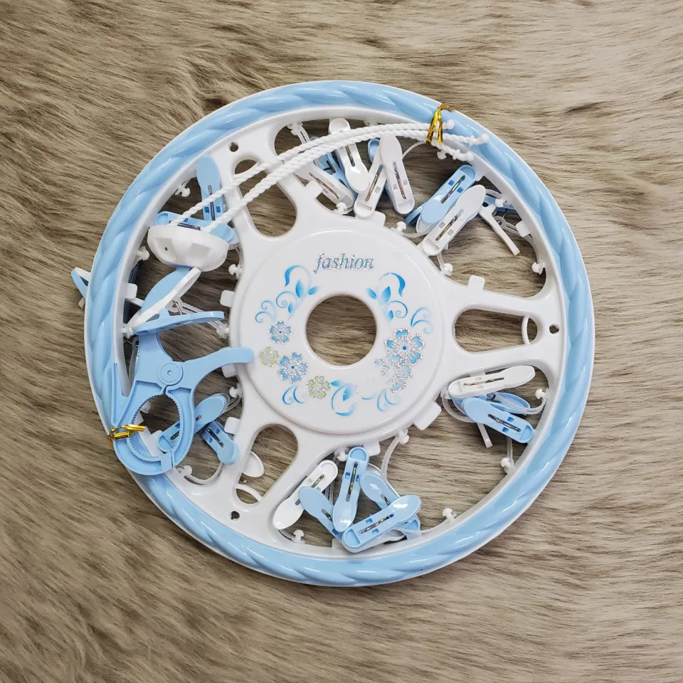 24 Clip Round Fashion Hanger – Perfect for Drying Small Clothes