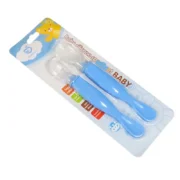 Applebear Silicone Spoon Set (2pcs) – Safe & Soft Baby Feeding Spoons
