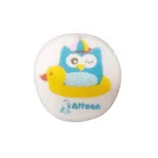 Attoon Soft Baby Bath Sponge – Thick, Round & Cartoon Printed