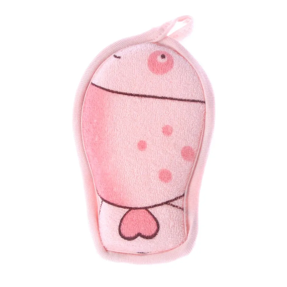 Soft Fish-Shaped Baby Bath Sponge – Gentle & Hangable