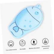 Soft Fish-Shaped Baby Bath Sponge – Gentle & Hangable