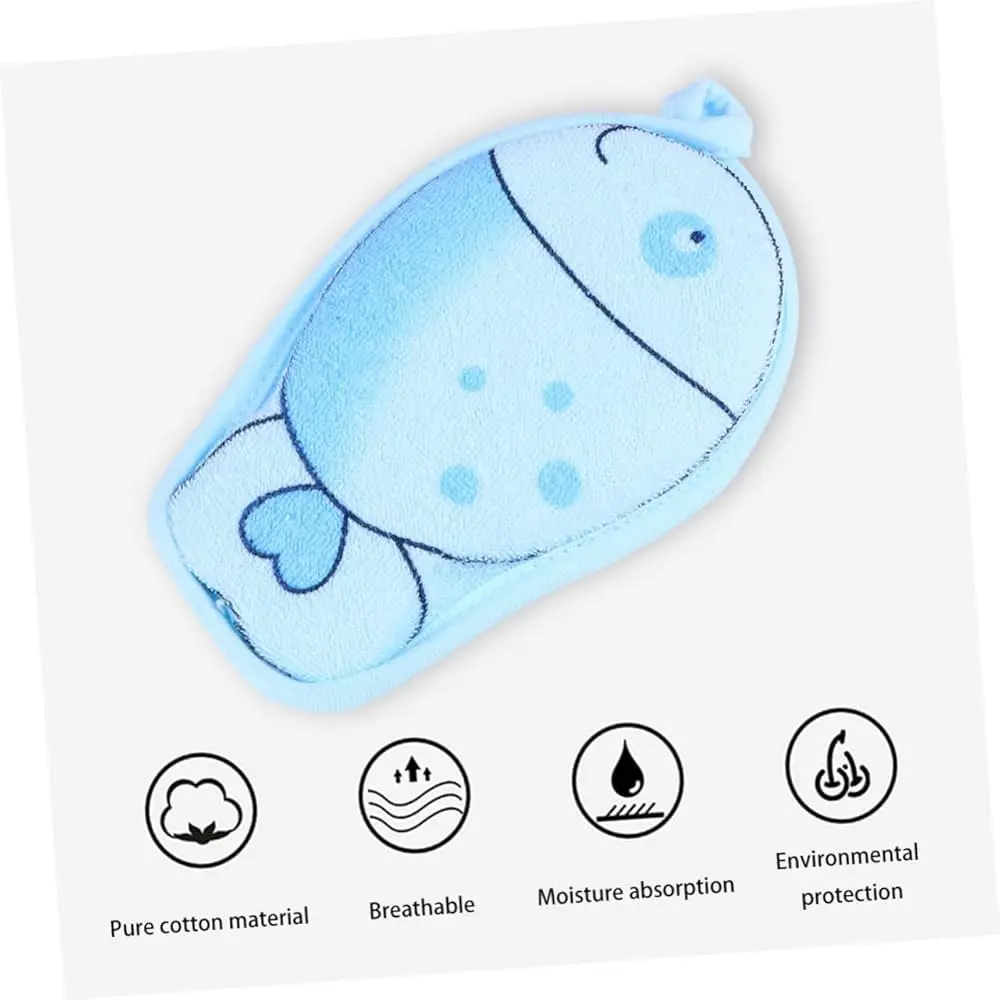 Soft Fish-Shaped Baby Bath Sponge – Gentle & Hangable