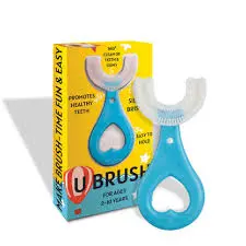 U Shaped Toothbrush for Kids – Soft Silicone Baby Brush