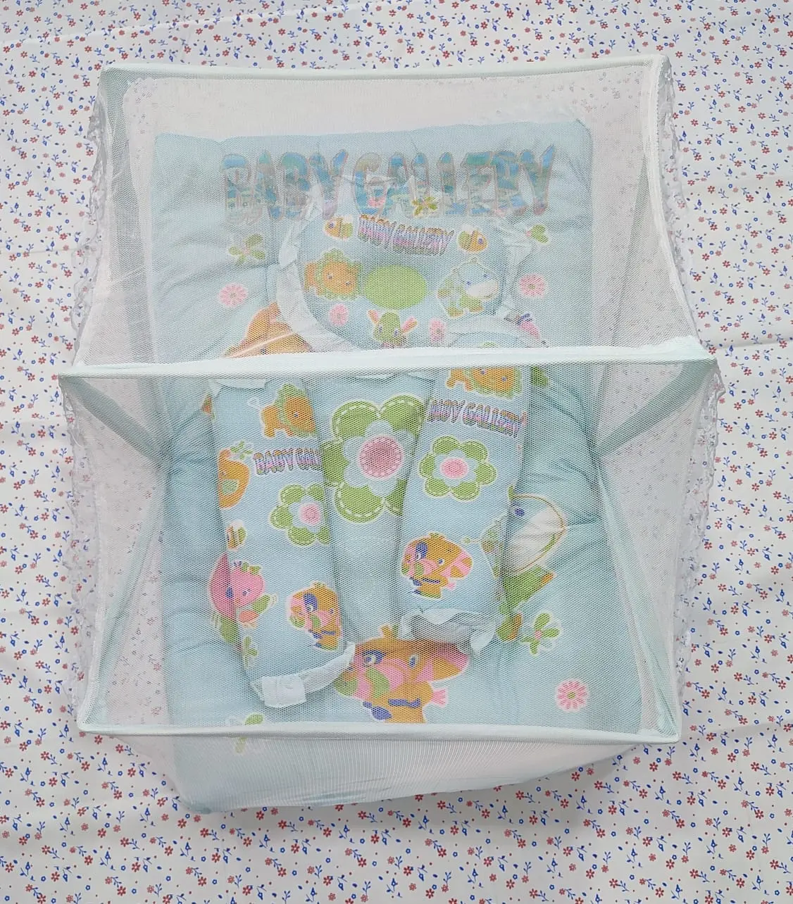 Baby Bed Set with Mosquito Net | Soft Cotton Bedding for Babies - Image 2