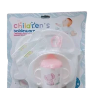 Baby Feeding Tableware Set | BPA Free | Pink Color | Safe for Kids