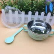 Cute Bear Steel Bowl 300mL – Safe & Stylish Baby Feeding Bowl