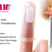 Farlin Baby's First Toothbrush – Soft Finger Silicone Brush for Newborn
