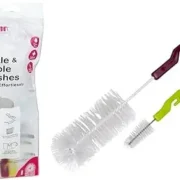 Farlin Feeder Cleaning Brush | Farlin Bottle and Nipple Brushes 2 in 1 Pack