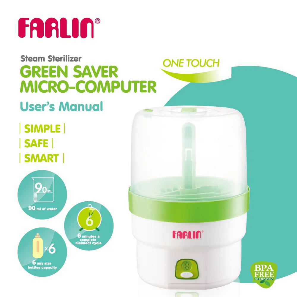 Farlin Steam Sterilizer | Feeder Bottle And Accessories Sterilizer | Purifier | Cleaner