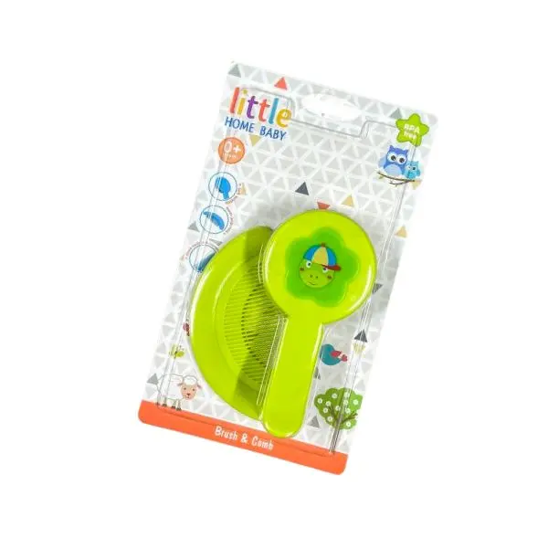 Little Home Baby Brush and Comb Set – BPA-Free & Gentle from 0M+
