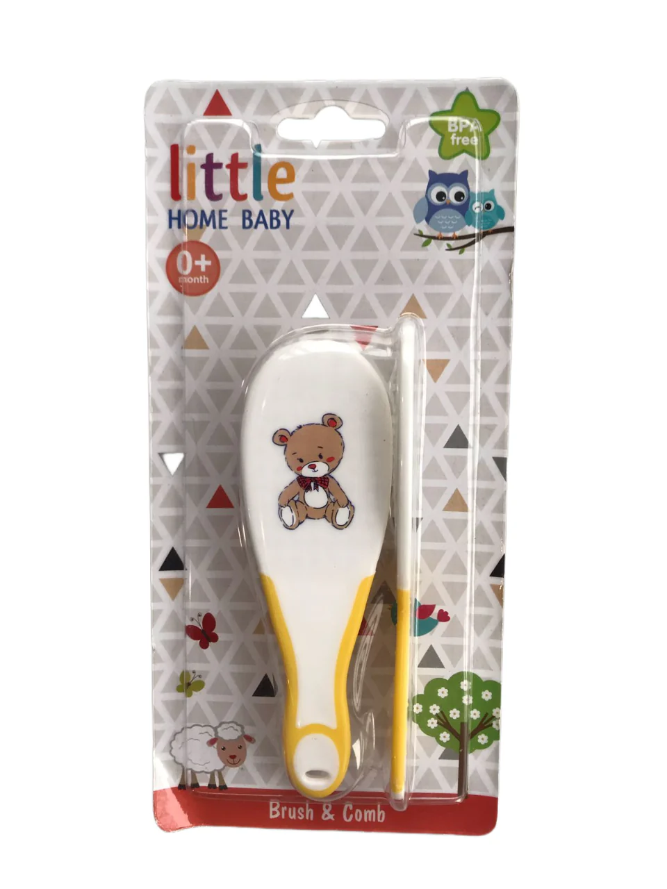 Little Home Baby Hair Brush & Comb Set – Soft, Safe & BPA-Free from Thailand