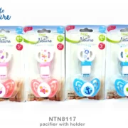 Next to Nature Pacifier & Holder 0M+ – Gentle & BPA-Free