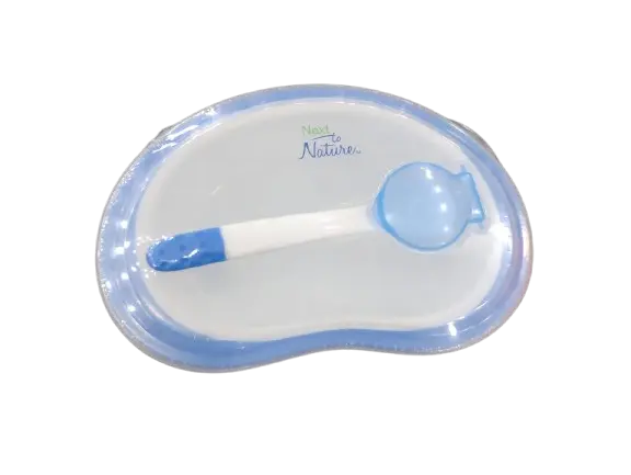 Next to Nature Baby Bowl & Spoon Set | Safe BPA-Free Feeding Solution