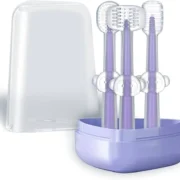 3 PCS Baby Silicone Toothbrush Set – Safe Oral Care for 0-18M Infants & Toddlers