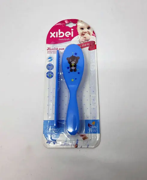 Xibei Baby Comb & Brush Set – BPA-Free, Gentle & Safe for Newborns
