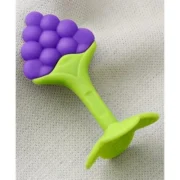 Applebear Grapes Shape Teether – BPA Free Full Silicone Teether for Babies