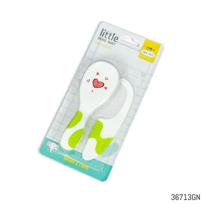 Little Home Baby Hair Brush & Comb Set – Soft, Safe & BPA-Free from Thailand