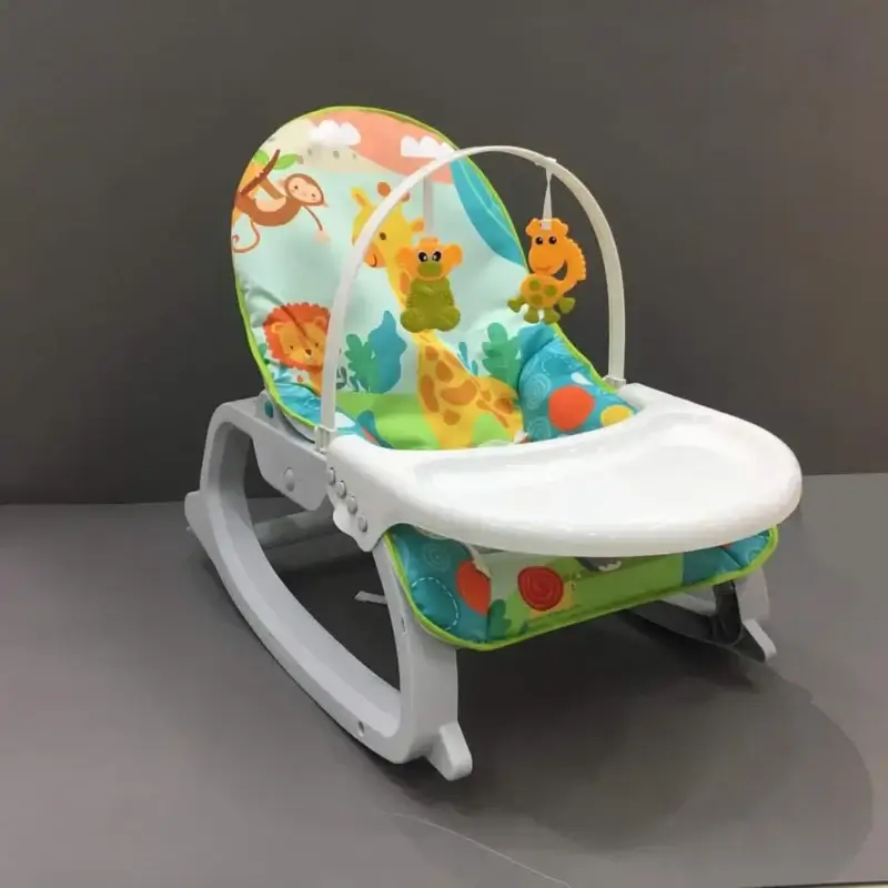 Baby Rocker 2-in-1 | Infant to Toddler Musical Rocking Dining Chair With Detachable Dining Tray