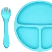 3PCS Baby Silicone Tableware Set – Food Grade, BPA Free, Suction Plate & Cutlery