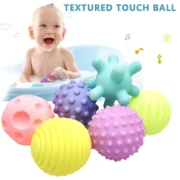 6 PCS Baby Sensory Tactile Balls – Soft Massage & Training Toy Set for Infants