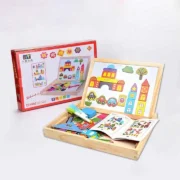 8-in-1 Wooden Traffic Matching Board for Kids – Educational Traffic Learning Toy